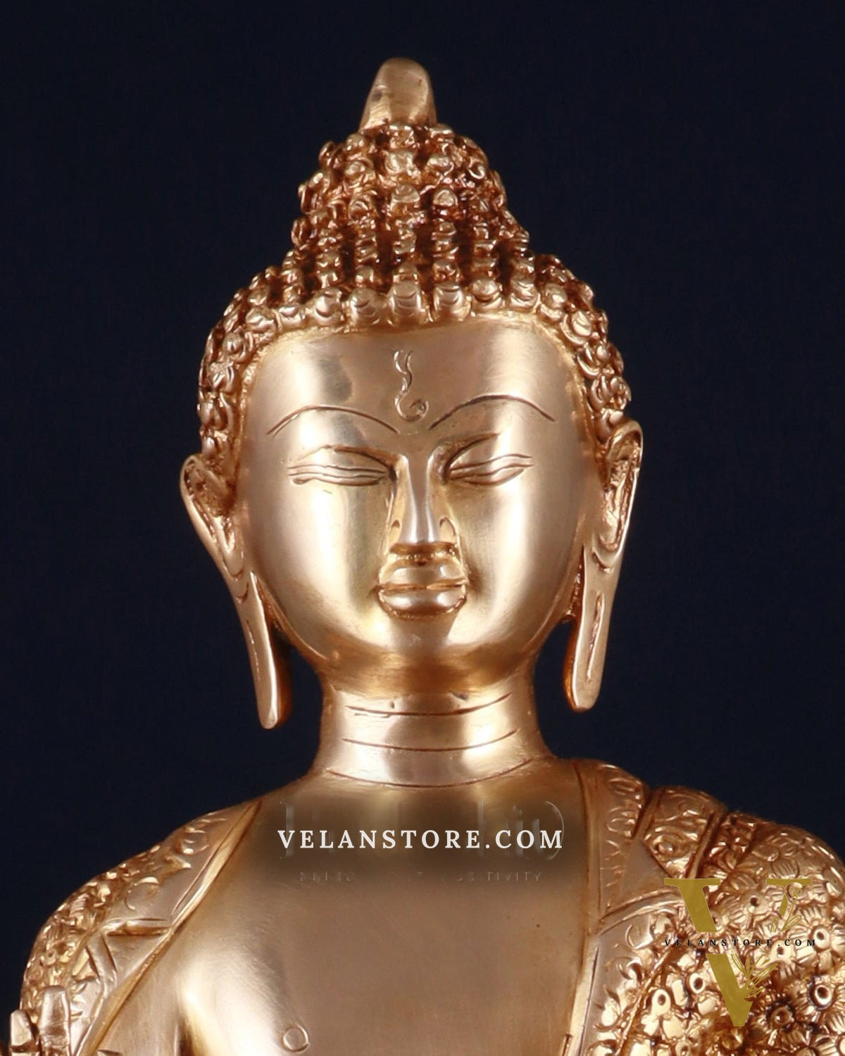 Brass Buddha aashirwad Statue 16 inch