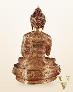 Brass Buddha aashirwad Statue 16 inch