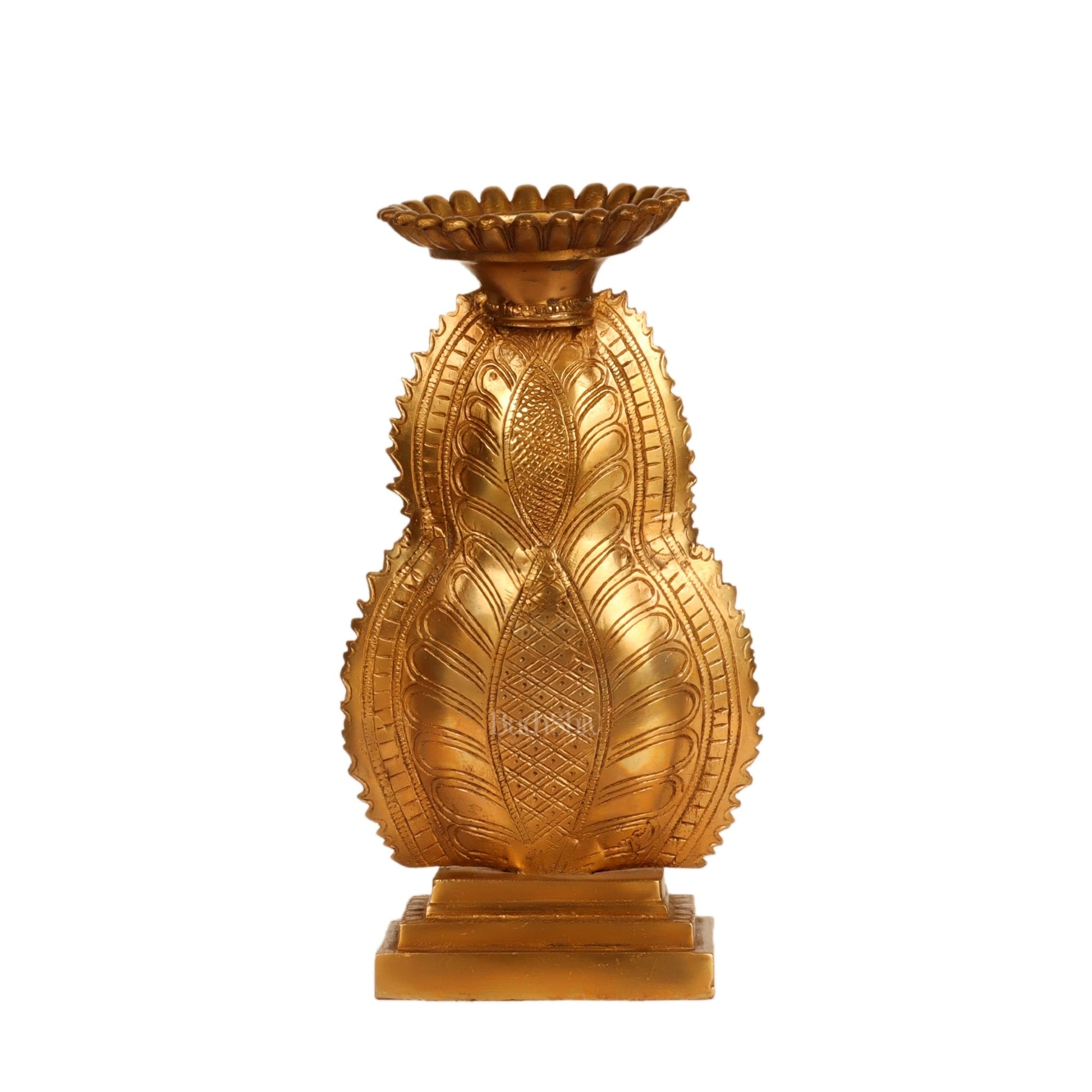 Brass Buddha Candle Stand 12"