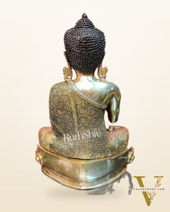 Brass Buddha Idol | Abhaya Mudra | 22 inch