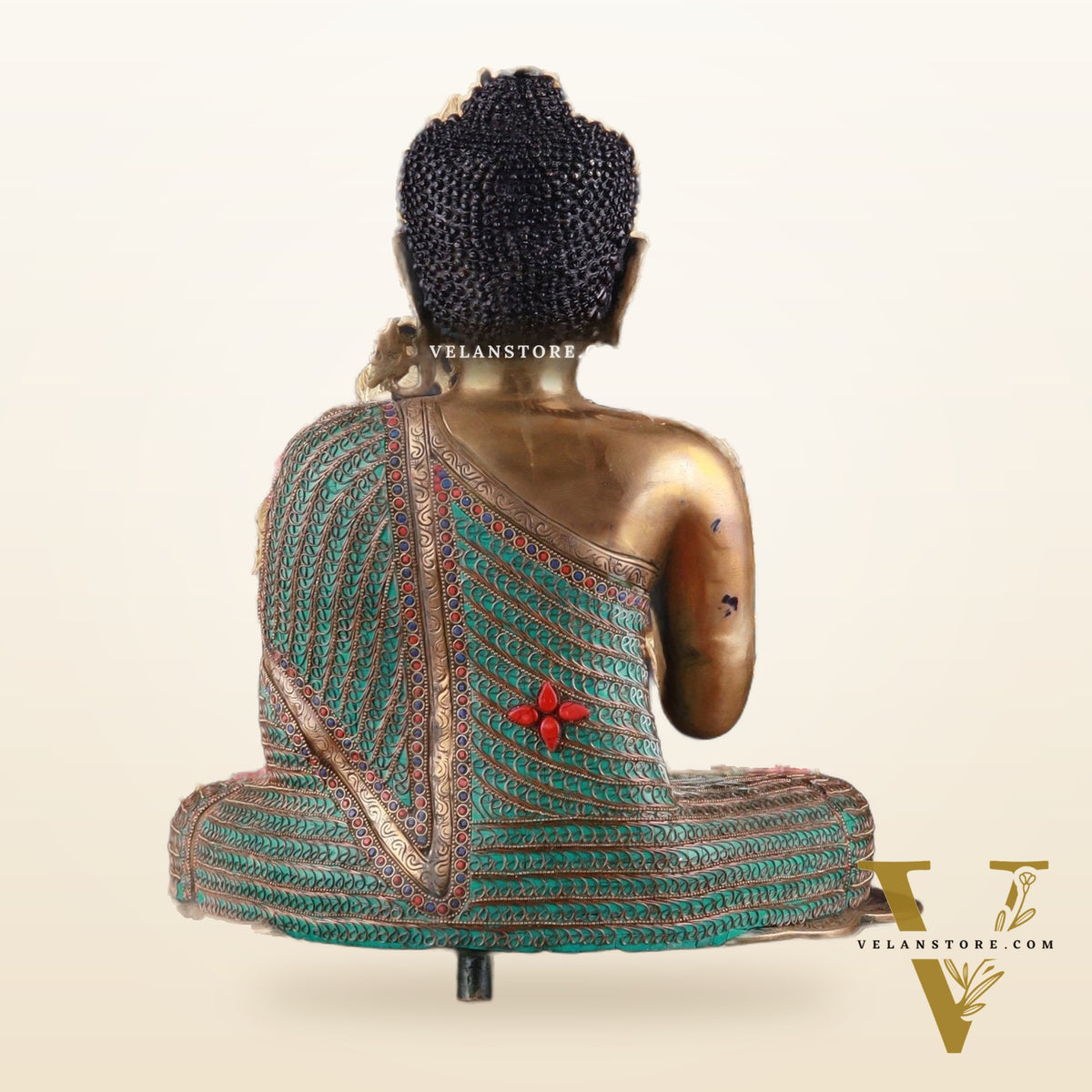 Brass Buddha Idol & Kalpavriksha Tree combo