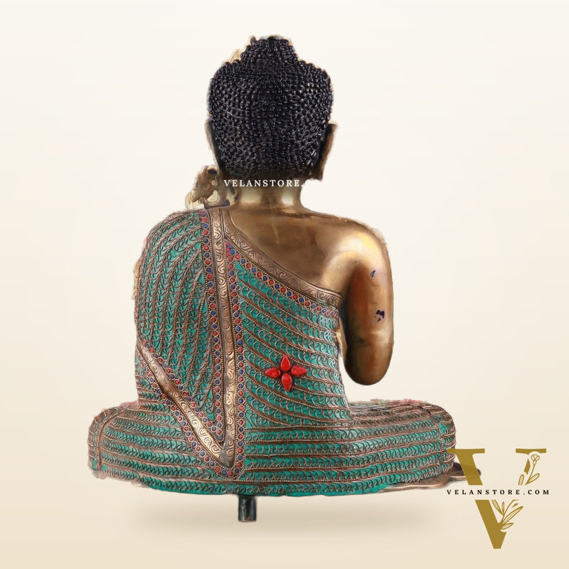 Brass Buddha Idol & Kalpavriksha Tree combo