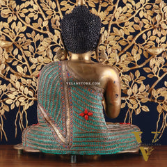 Brass Buddha Idol & Kalpavriksha Tree combo