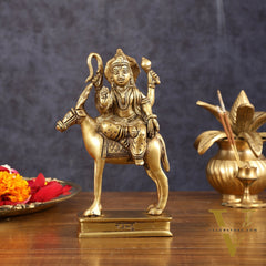 Brass Chandra Dev Graha Soma Dev Idol for Pooja & Vastu - 6.5 Inch Height