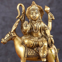Brass Chandra Dev Graha Soma Dev Idol for Pooja & Vastu - 6.5 Inch Height