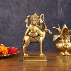 Brass Chandra Dev Graha Soma Dev Idol for Pooja & Vastu - 6.5 Inch Height