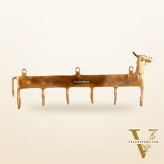 Brass Cow Dokra Key hanger