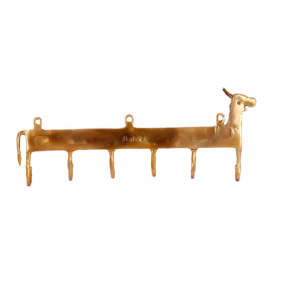 Brass Cow Dokra Key hanger