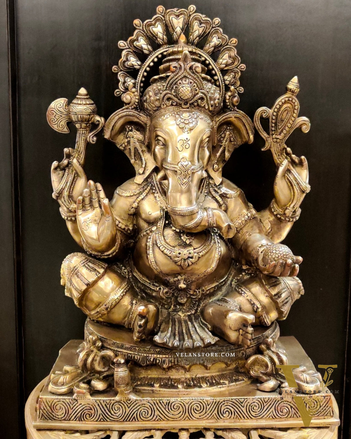 Brass Dagduseth Ganesha Brass Statue 20 inch