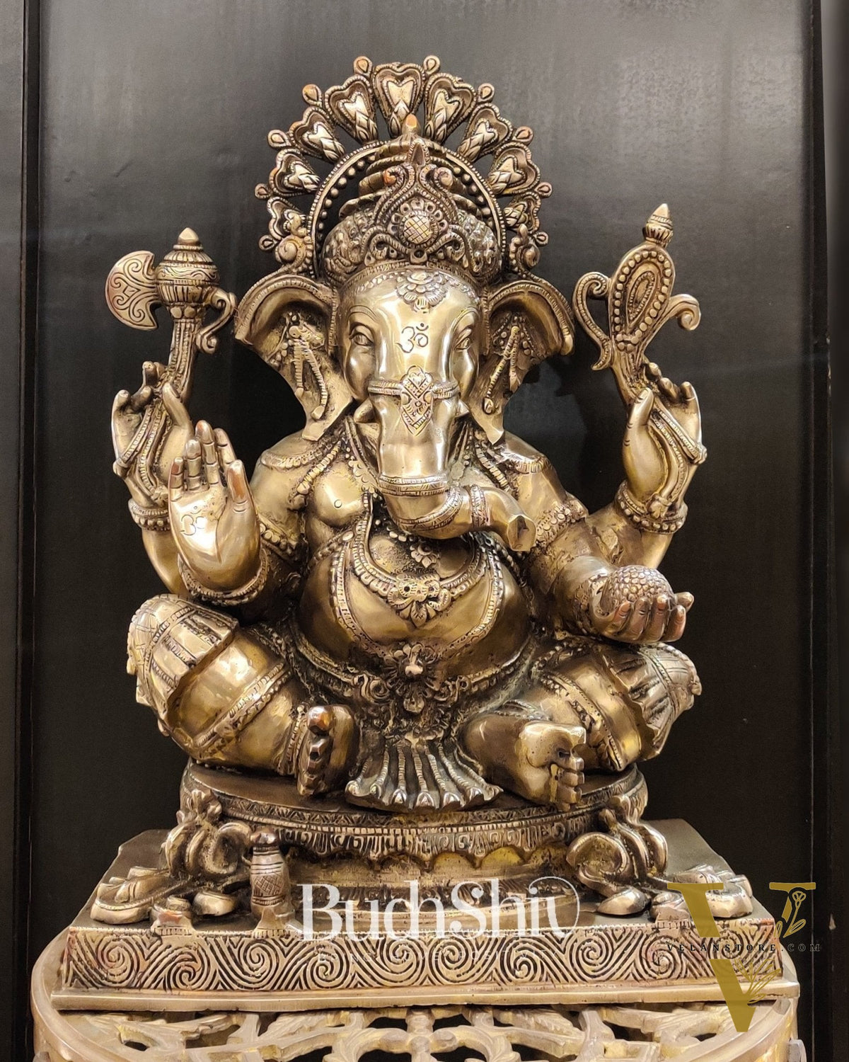 Brass Dagduseth Ganesha Brass Statue 20 inch