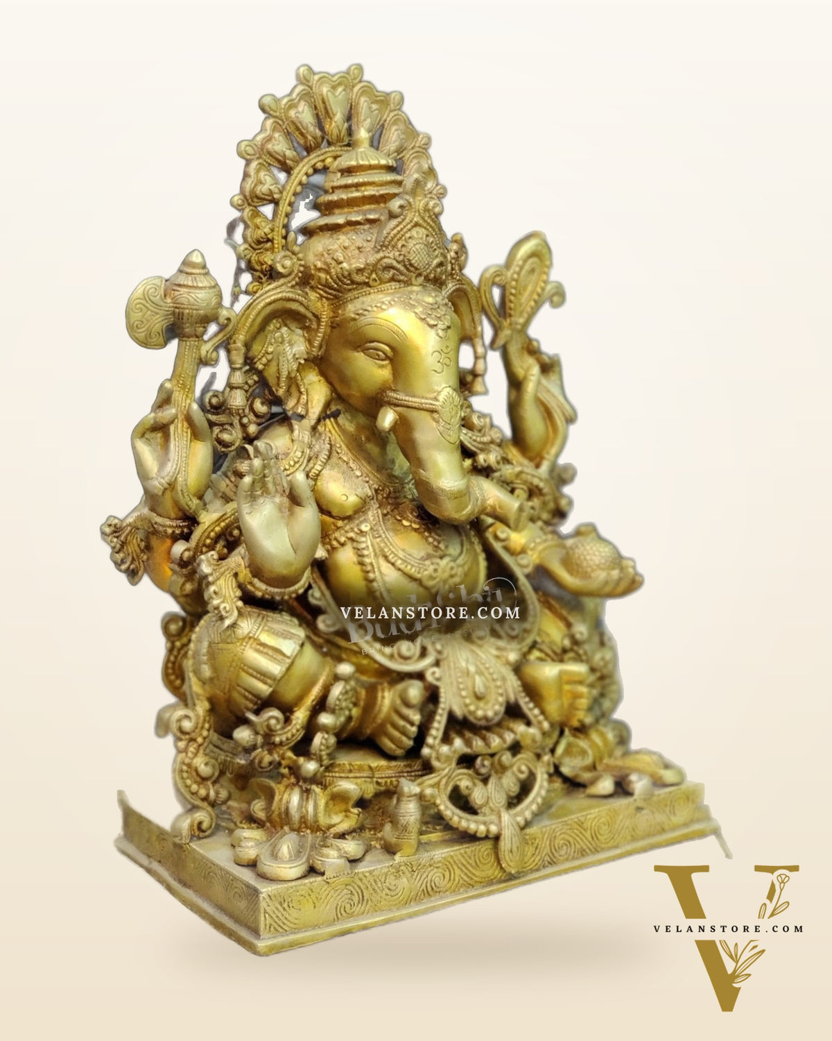 Brass Dagduseth Lord Ganesha statue 21 inch