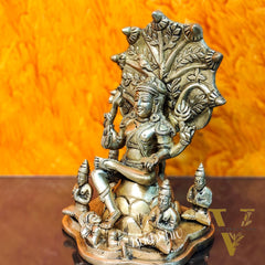 Brass Dakshinamurthy Statue 9"