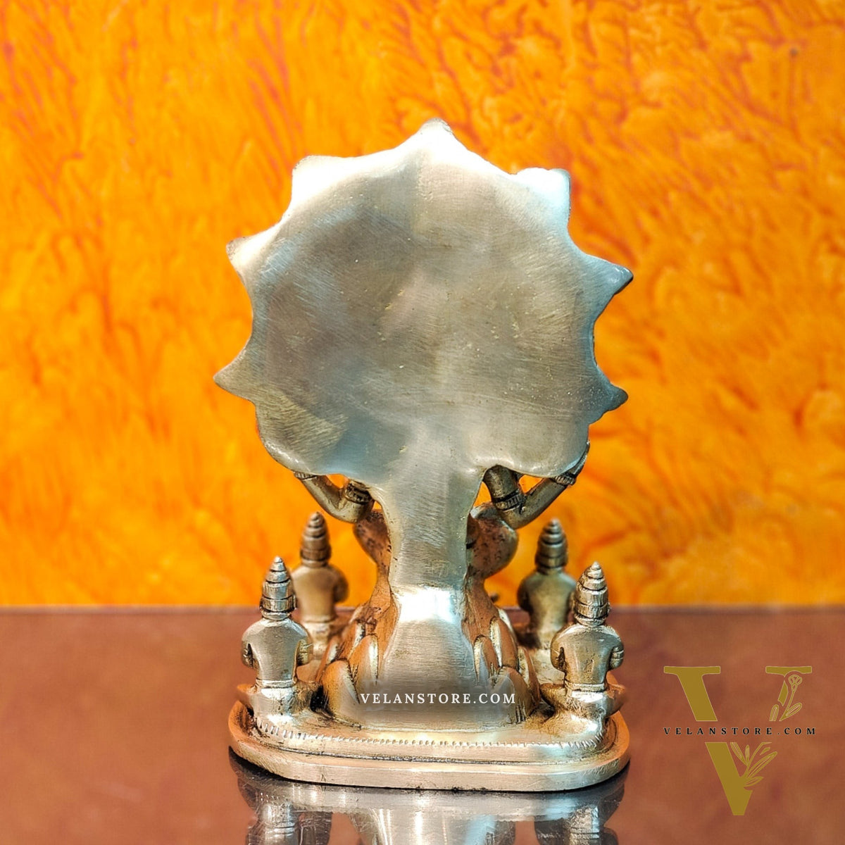 Brass Dakshinamurthy Statue 9"