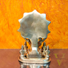 Brass Dakshinamurthy Statue 9"