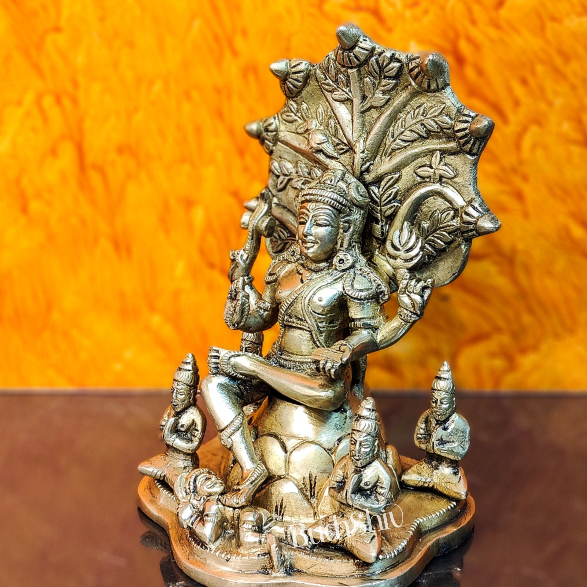 Brass Dakshinamurthy Statue 9"