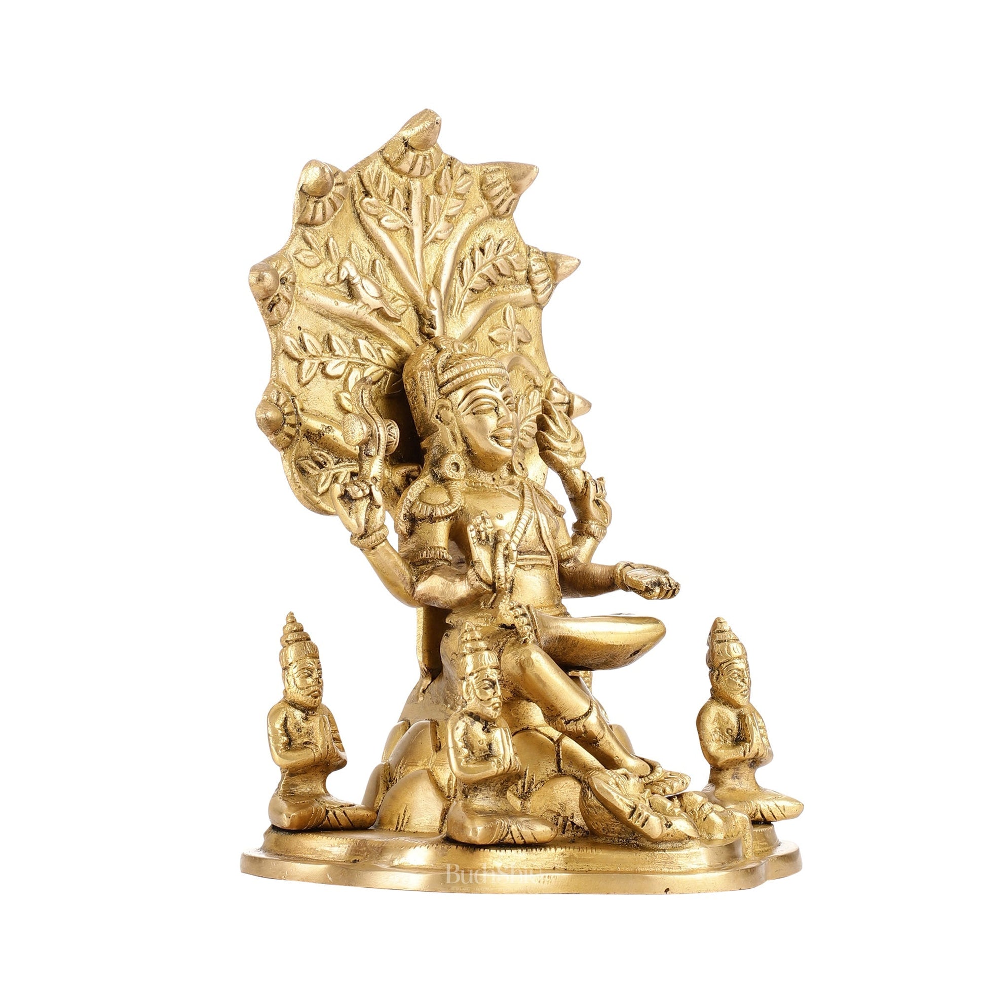 Brass Dakshinamurthy Statue 9"