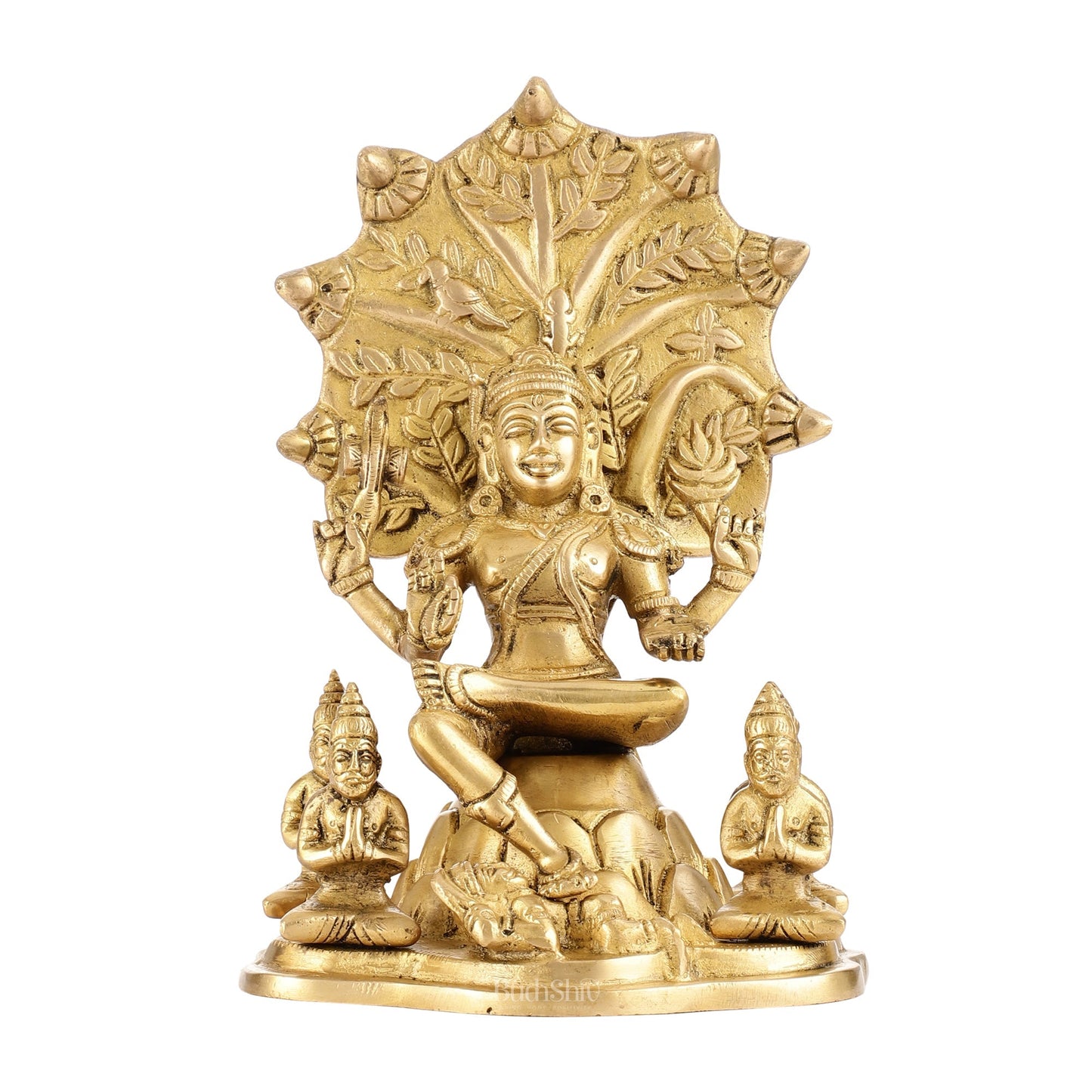 Brass Dakshinamurthy Statue 9"
