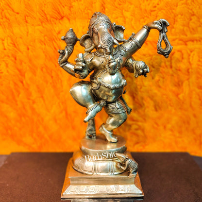 Brass Dancing Ganesha Statue ( 17" )
