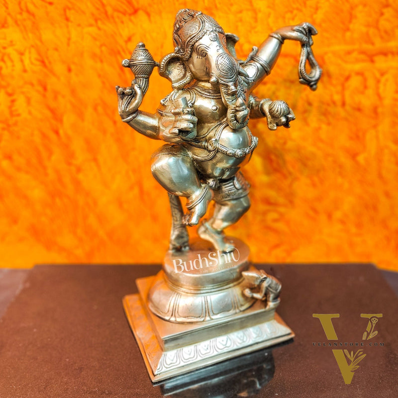 Brass Dancing Ganesha Statue ( 17" )
