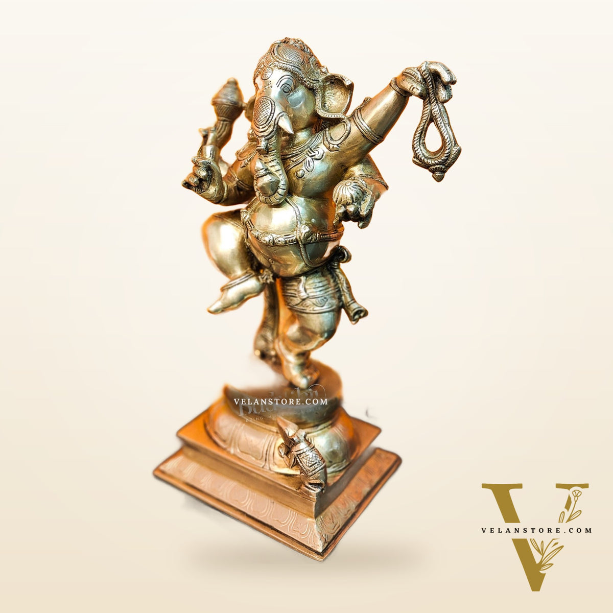 Brass Dancing Ganesha Statue ( 17" )