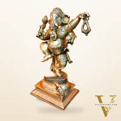 Brass Dancing Ganesha Statue ( 17" )