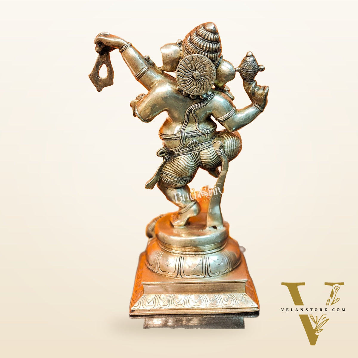 Brass Dancing Ganesha Statue ( 17" )