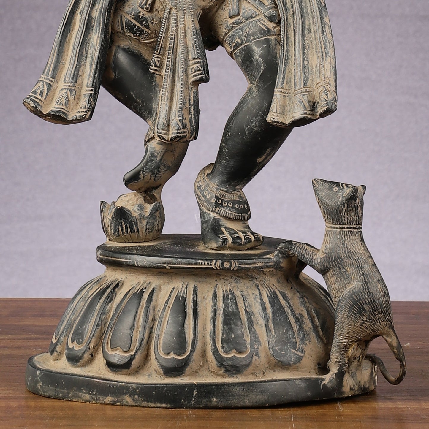 Brass Dancing Panchmukhi Ganesha Statue - 15 Inch Vintage sculpture