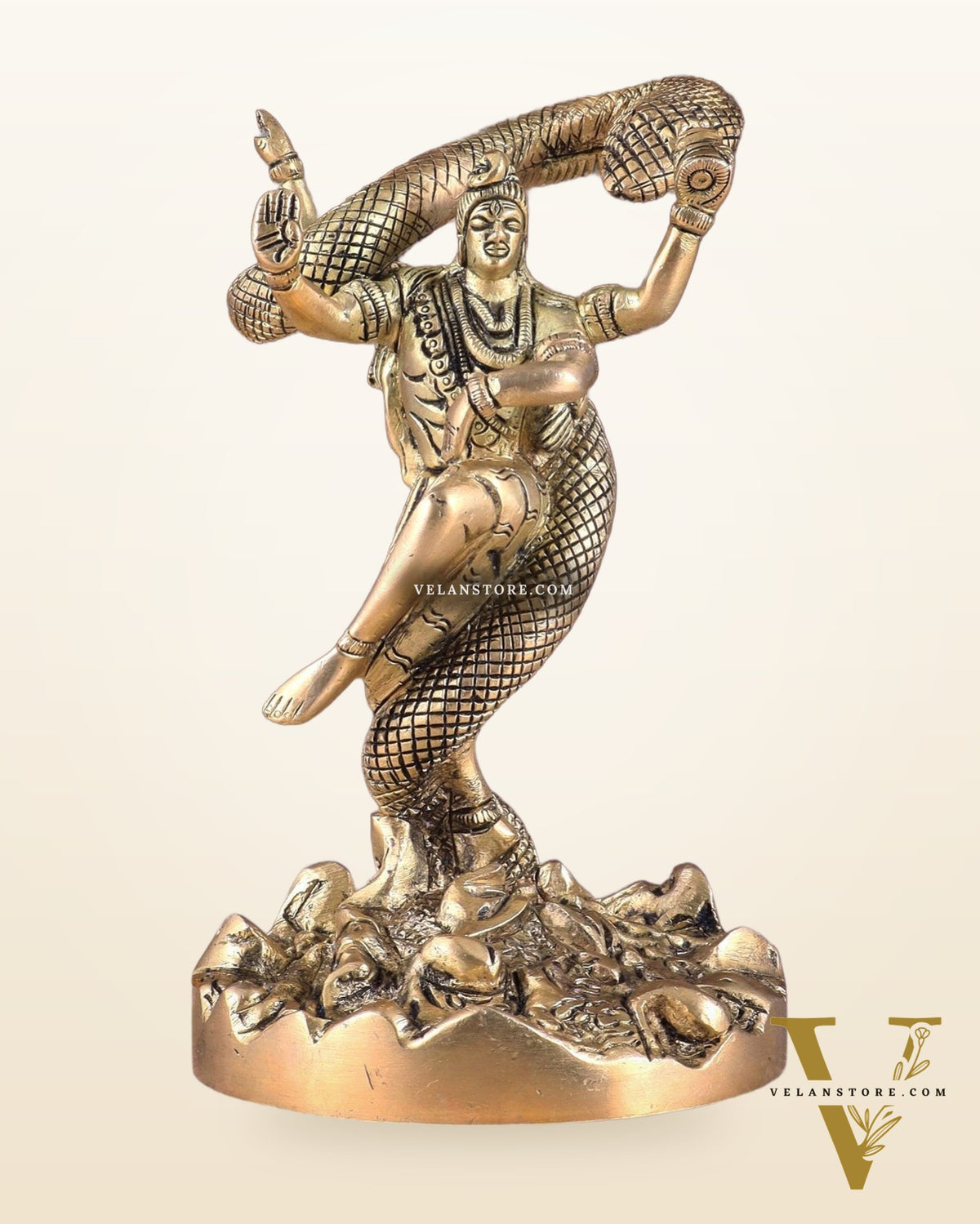 Brass Dancing Shiva idol - Excellent Statue 6"