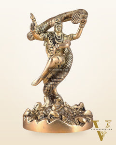 Brass Dancing Shiva idol - Excellent Statue 6"