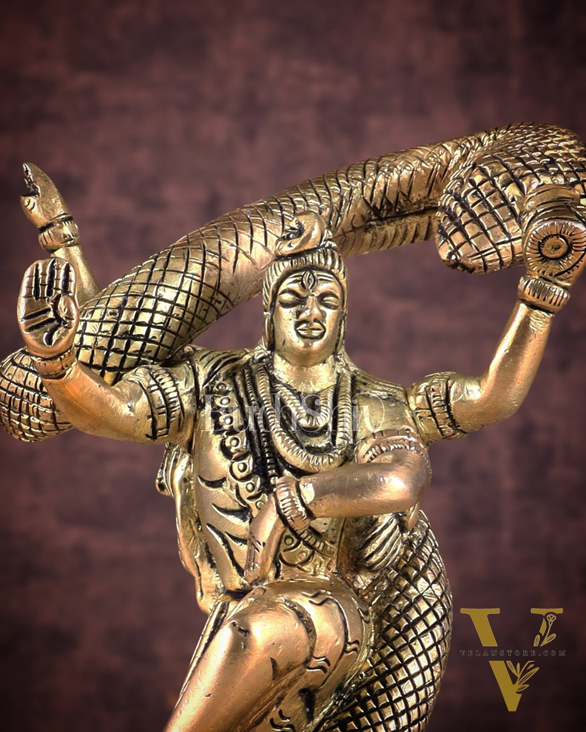 Brass Dancing Shiva idol - Excellent Statue 6"