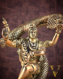 Brass Dancing Shiva idol - Excellent Statue 6"