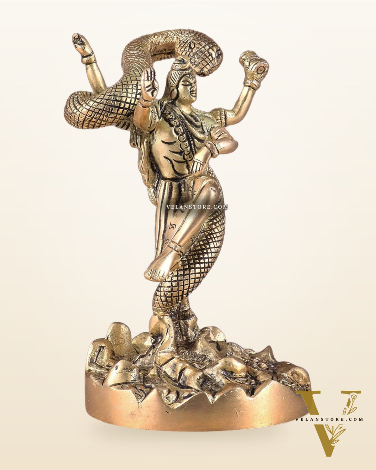 Brass Dancing Shiva idol - Excellent Statue 6"