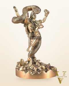 Brass Dancing Shiva idol - Excellent Statue 6"