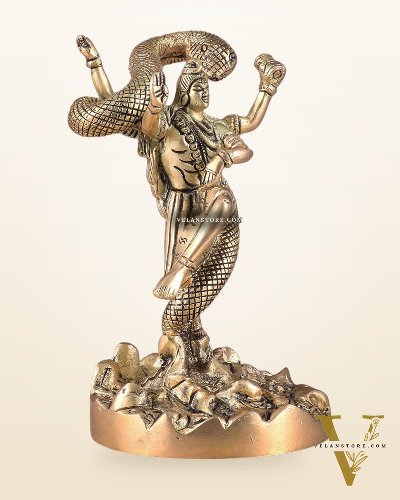 Brass Dancing Shiva idol - Excellent Statue 6"