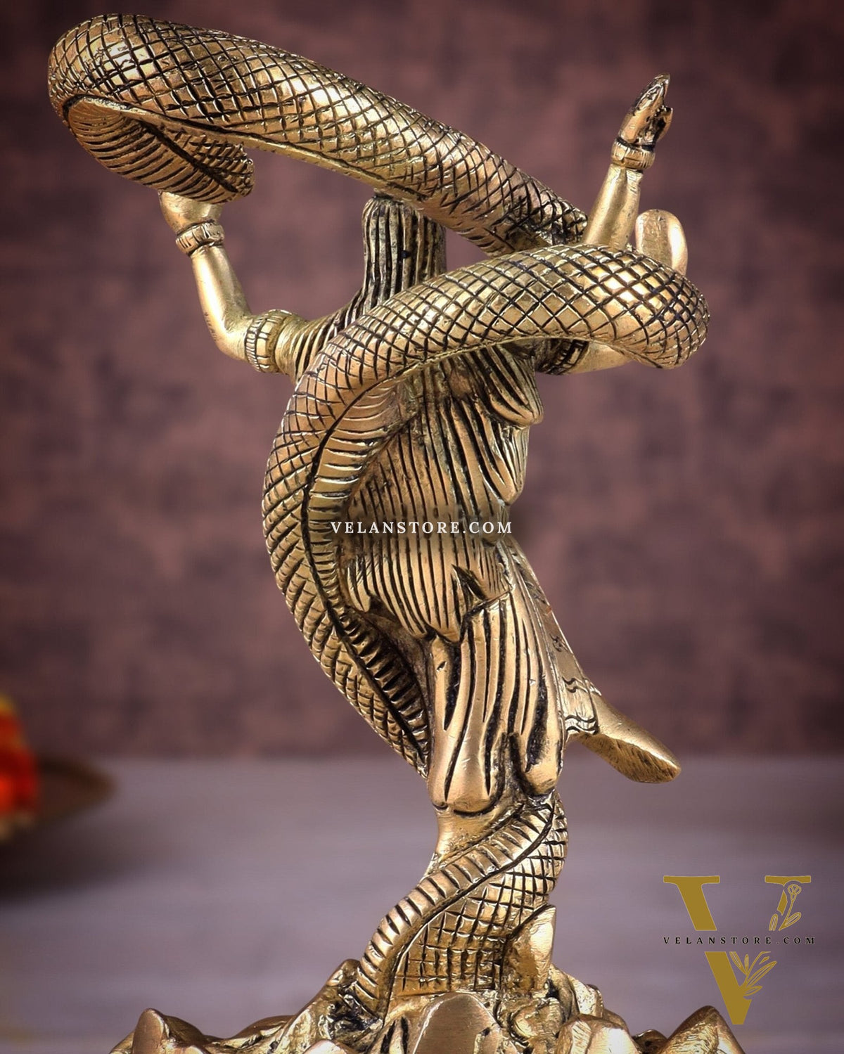 Brass Dancing Shiva idol - Excellent Statue 6"