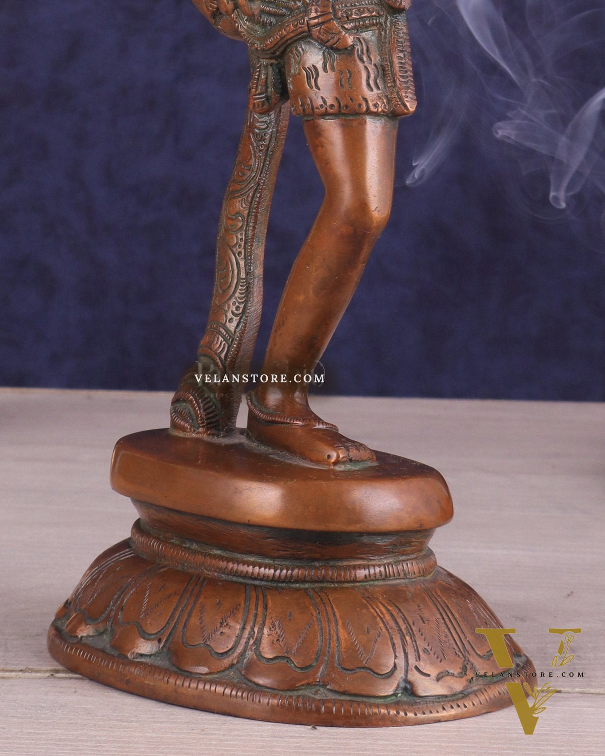 Brass Dancing Shiva Rudratandava Sculpture - Vintage Tone