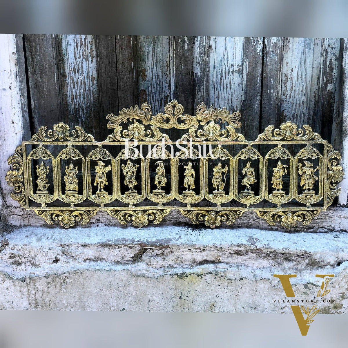 Brass Dashavatar Wall hanging