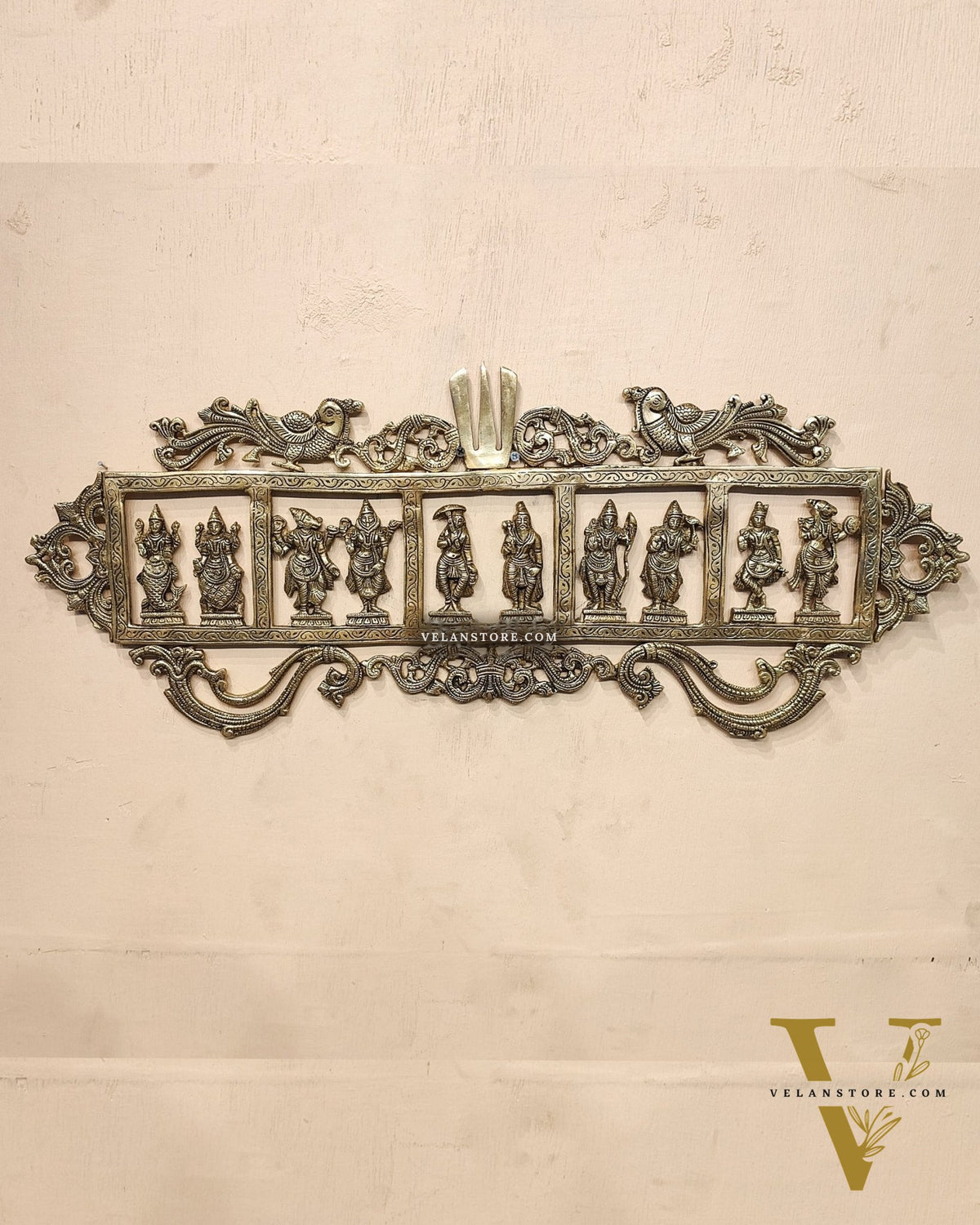 Brass Dashavatar Wall hanging