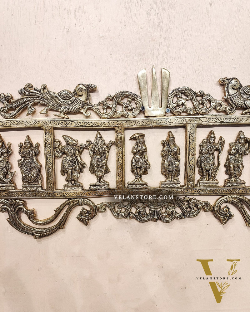 Brass Dashavatar Wall hanging