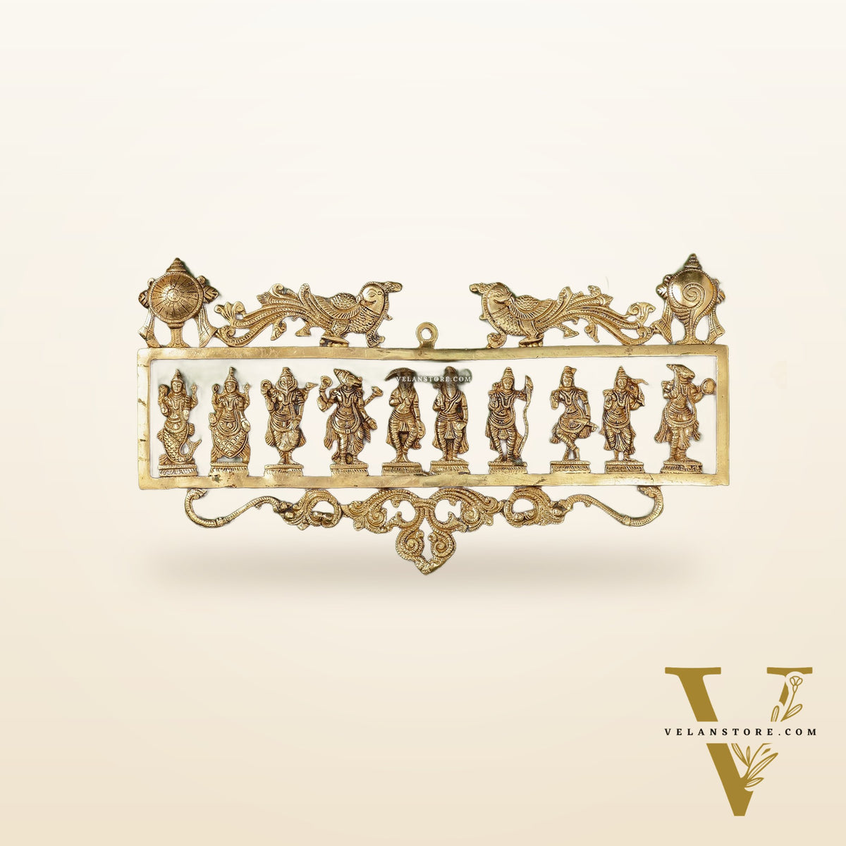 Brass Dashavatar Wall hanging