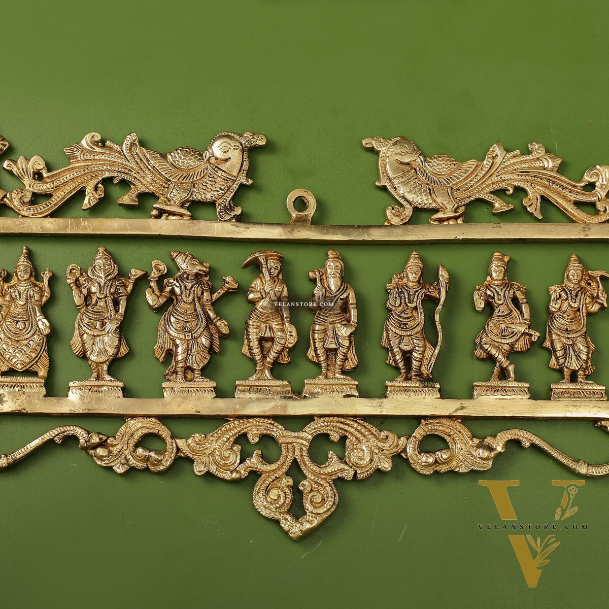 Brass Dashavatar Wall hanging