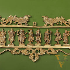 Brass Dashavatar Wall hanging