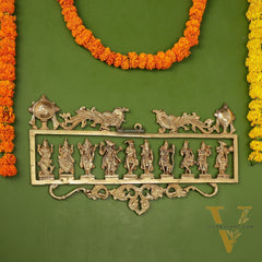 Brass Dashavatar Wall hanging