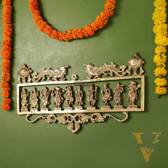 Brass Dashavatar Wall hanging