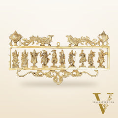 Brass Dashavatar Wall hanging