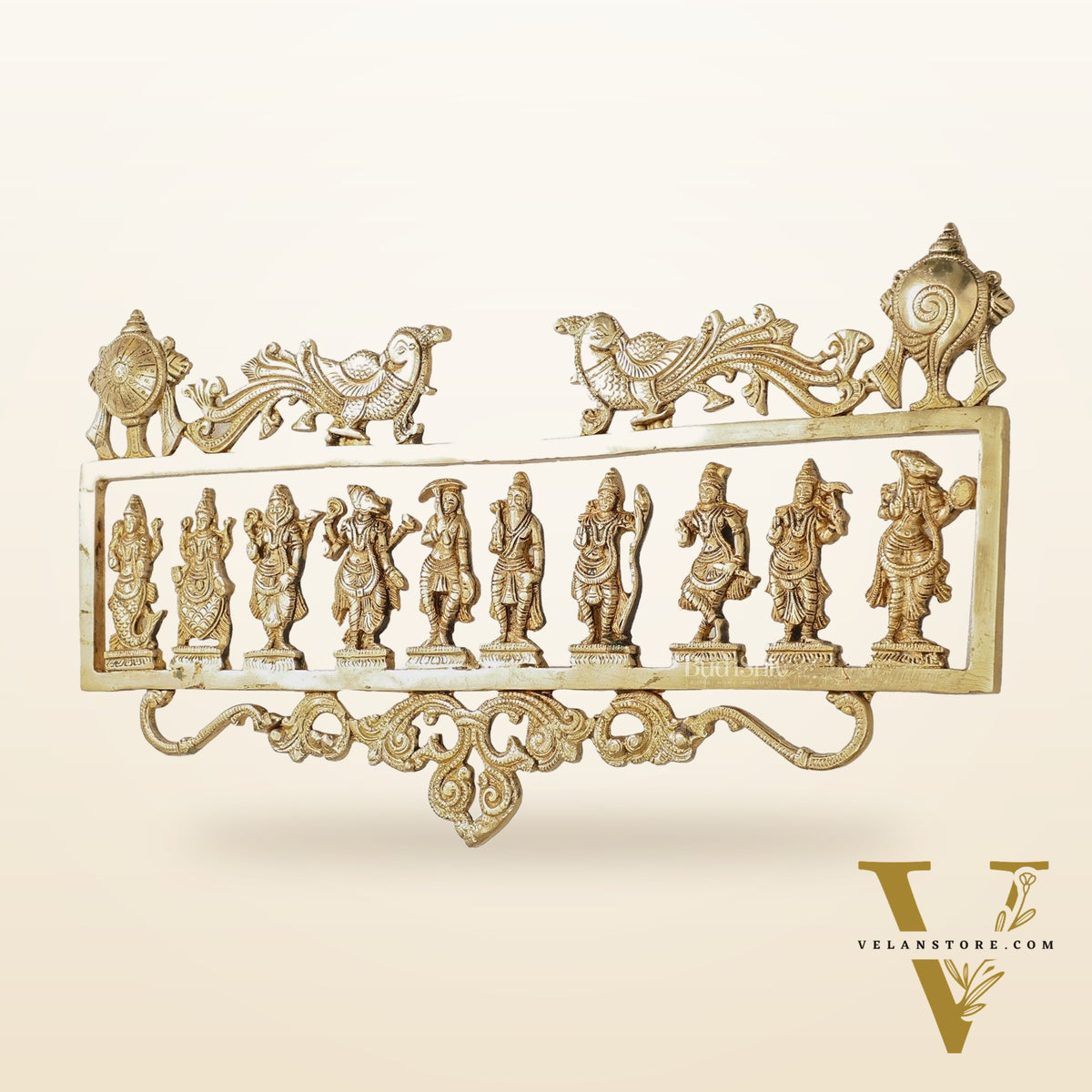 Brass Dashavatar Wall hanging