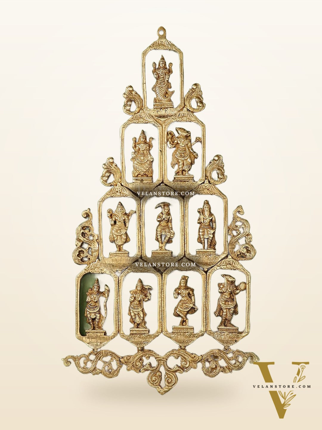 Brass Dashavatar Wall hanging