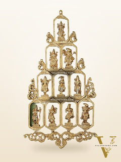 Brass Dashavatar Wall hanging