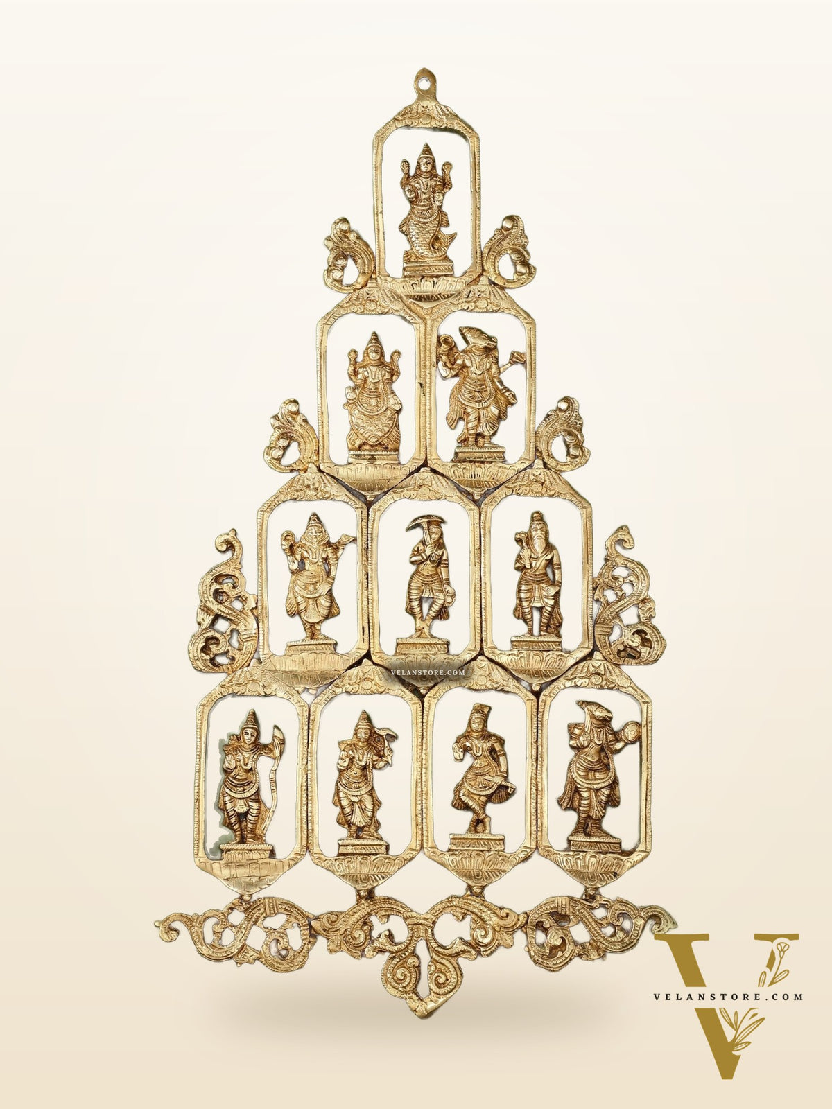 Brass Dashavatar Wall hanging
