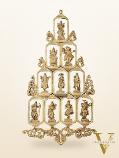 Brass Dashavatar Wall hanging